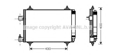 PRASCO PEA5286 Condenser, air conditioning